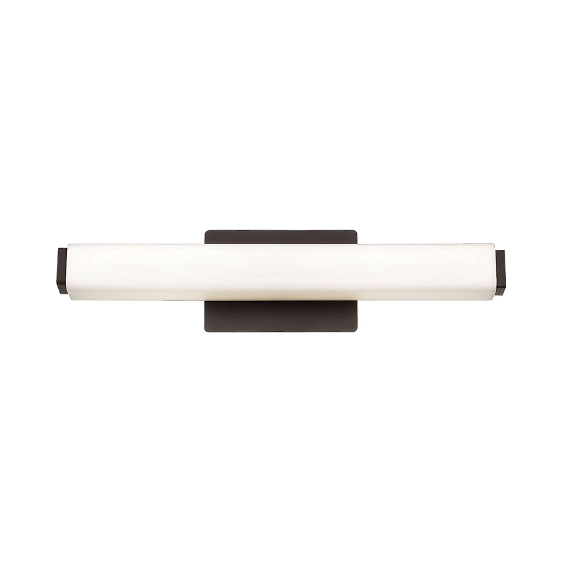 Bronze LED Vanity Light with Opal Glass Shade