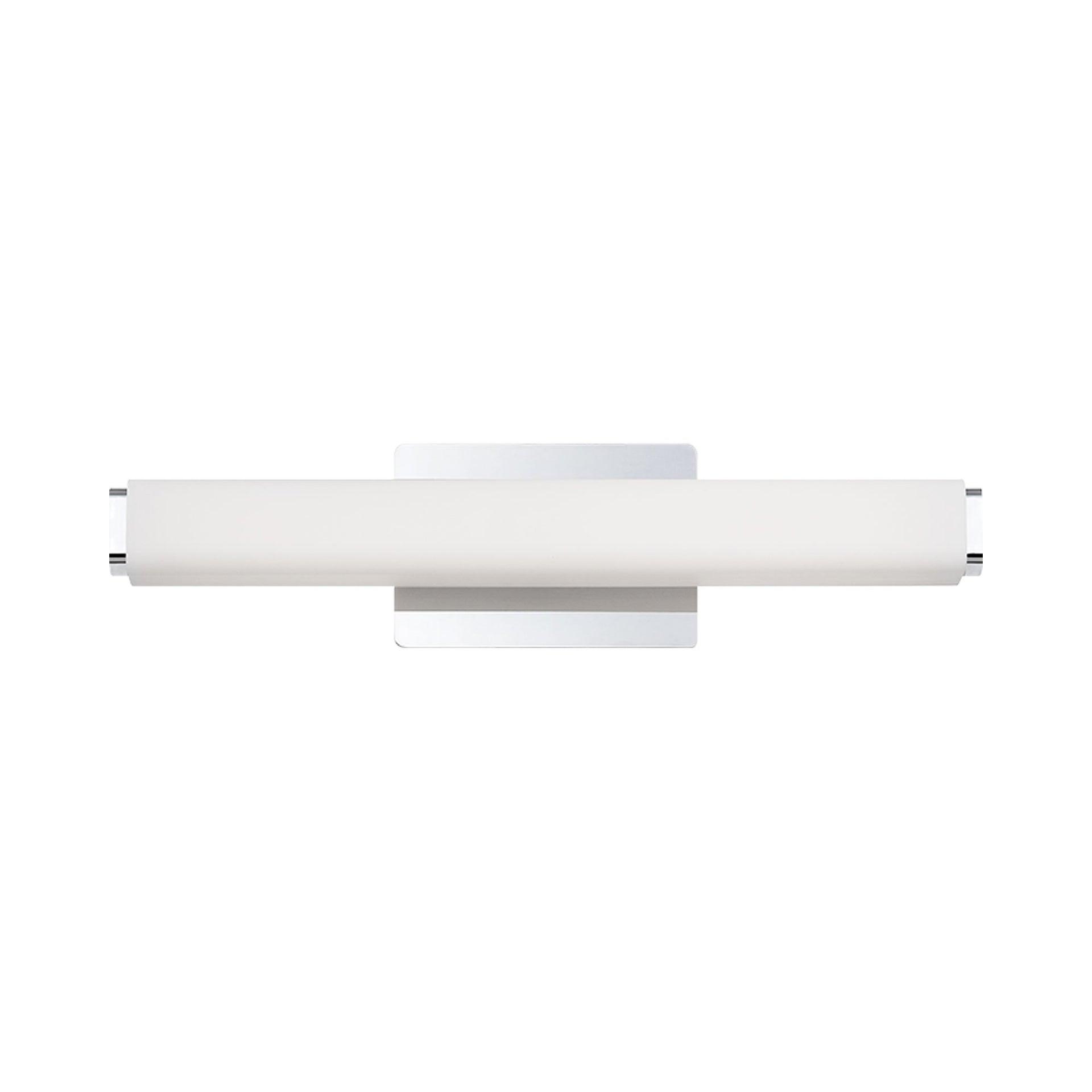 Sleek Chrome LED Vanity Light with Opal Glass Diffuser