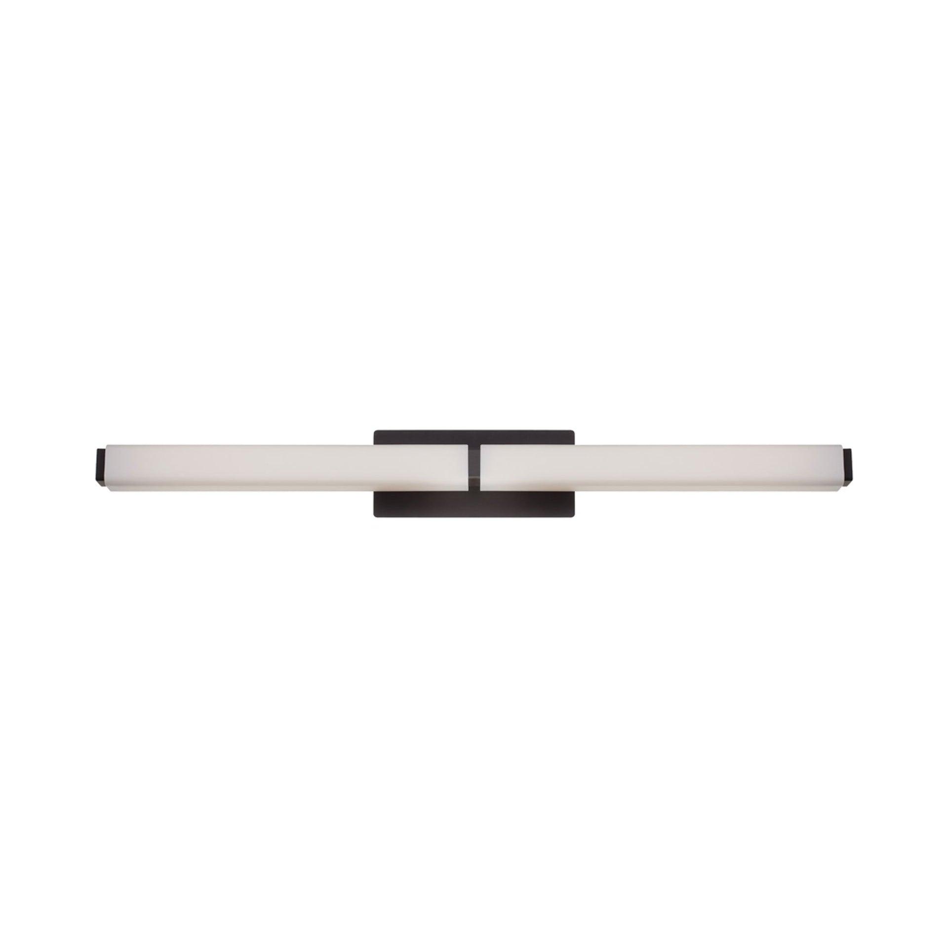 Bronze 39" Dimmable Vanity Light with Opal Glass Shade
