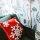 Chute De Neige Collection Appliqued Down Throw Pillow