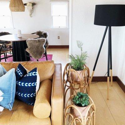 60.25" 3-way Louise Floor Lamp Black - Adesso: Metal Legs, Linen Drum Shade, UL Listed