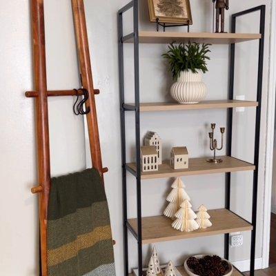 Scalloped Brass 3ct Taper Candelabra Antique Finish - Hearth & Hand™ with Magnolia: Farmhouse Candle Holder Decor