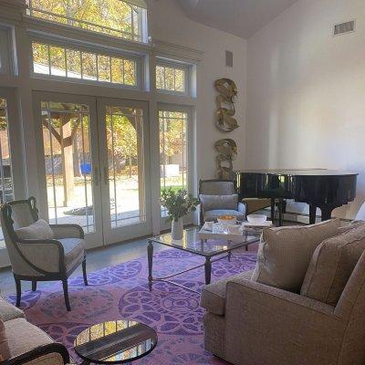 Wyndham WYD376 Hand Tufted Indoor Area Rug - Blue - 5'x5' - Safavieh.