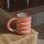 13oz Stoneware Artisan Mug Coral - Room Essentials™: Coffee Cup, Microwave & Dishwasher Safe, Hot/Cold Beverages