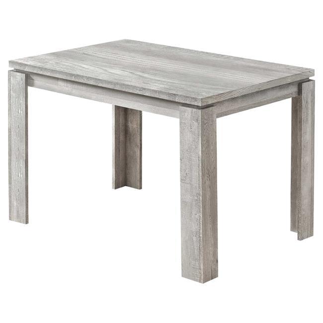 47" Gray Reclaimed Wood Farmhouse Dining Table for Four