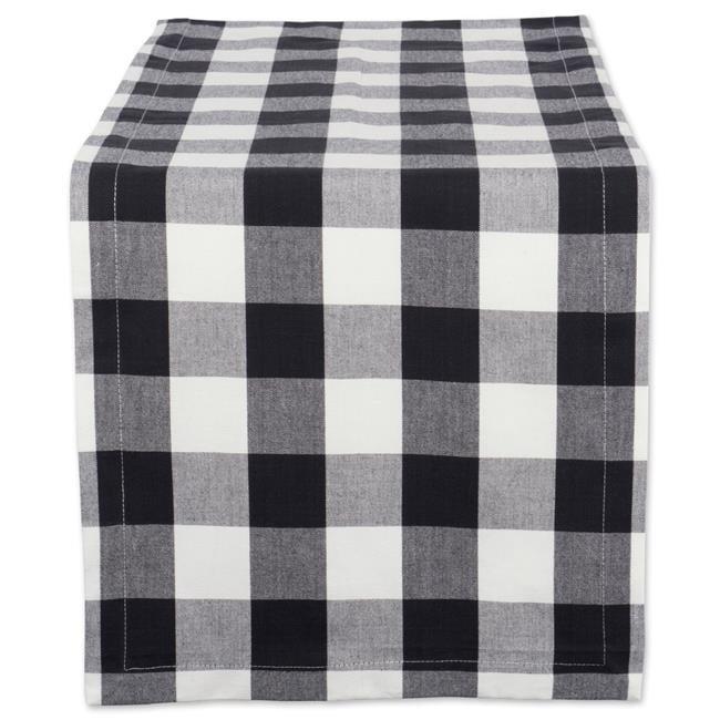 Black Buffalo Check Table Runner 14x108