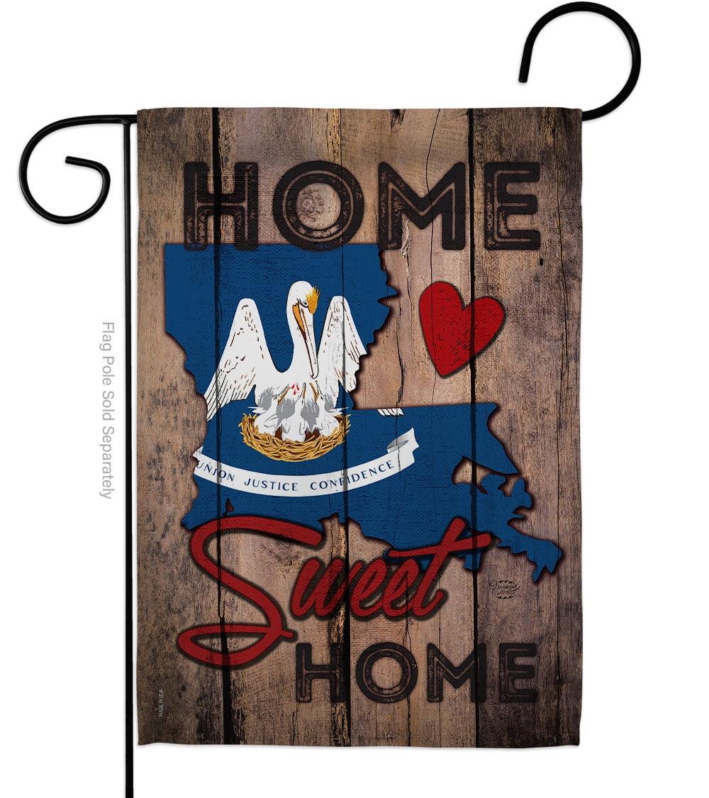 Louisiana Home Sweet Home Double-Sided Garden Flag