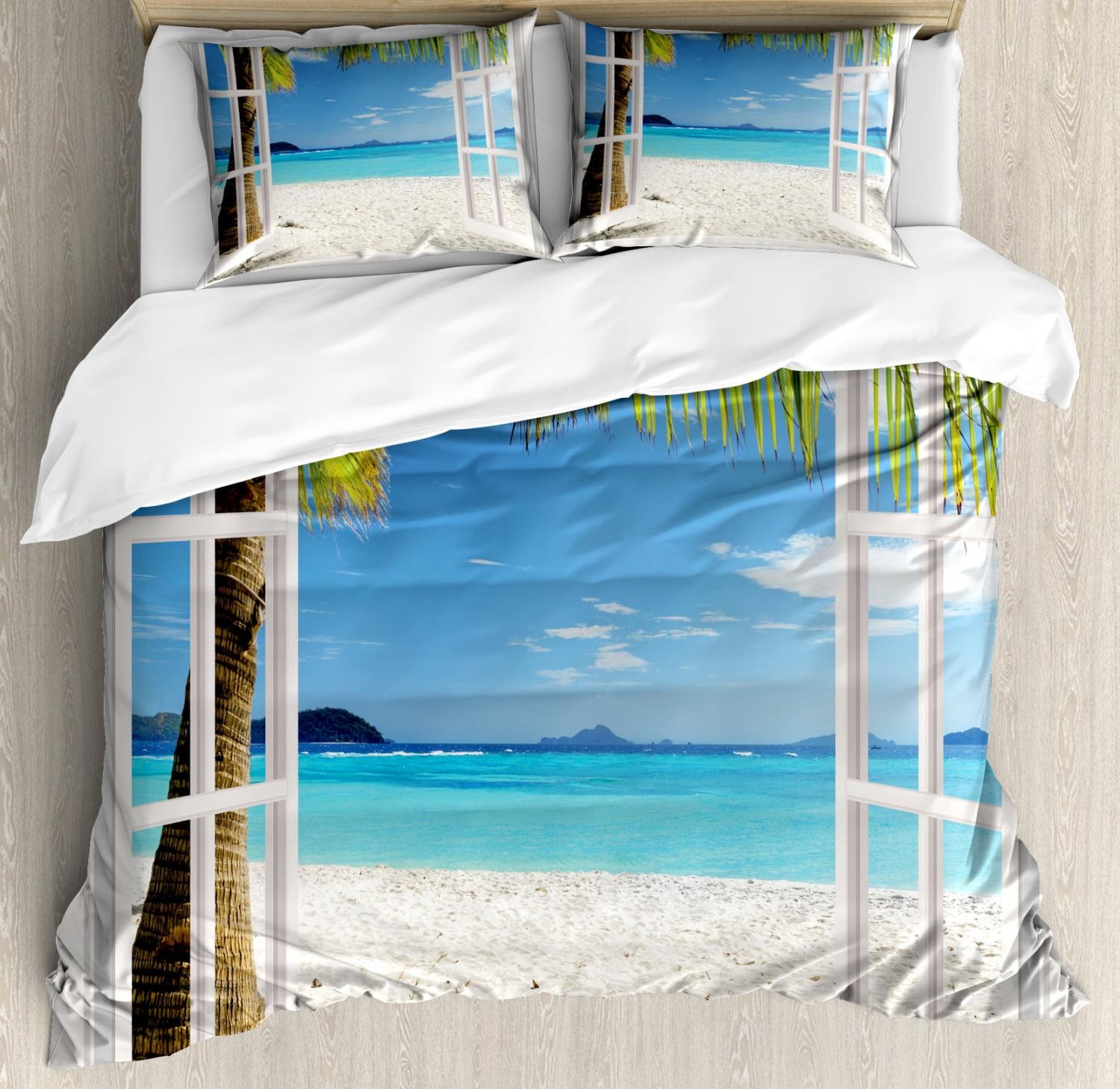 Coastal Floral Duvet Cover Set