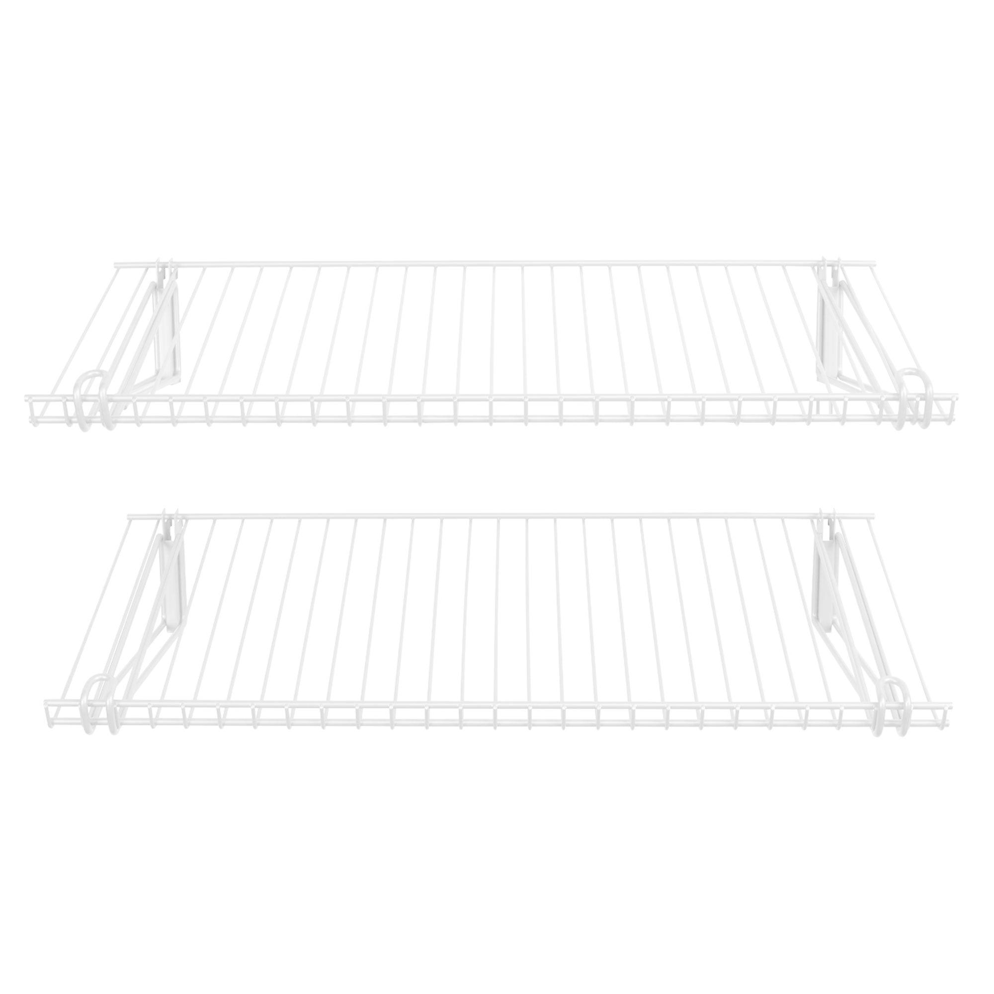 Rubbermaid Rubbermaid FG3H9100WHT Configurations Accessories 26-Inch Shelving Kit, White