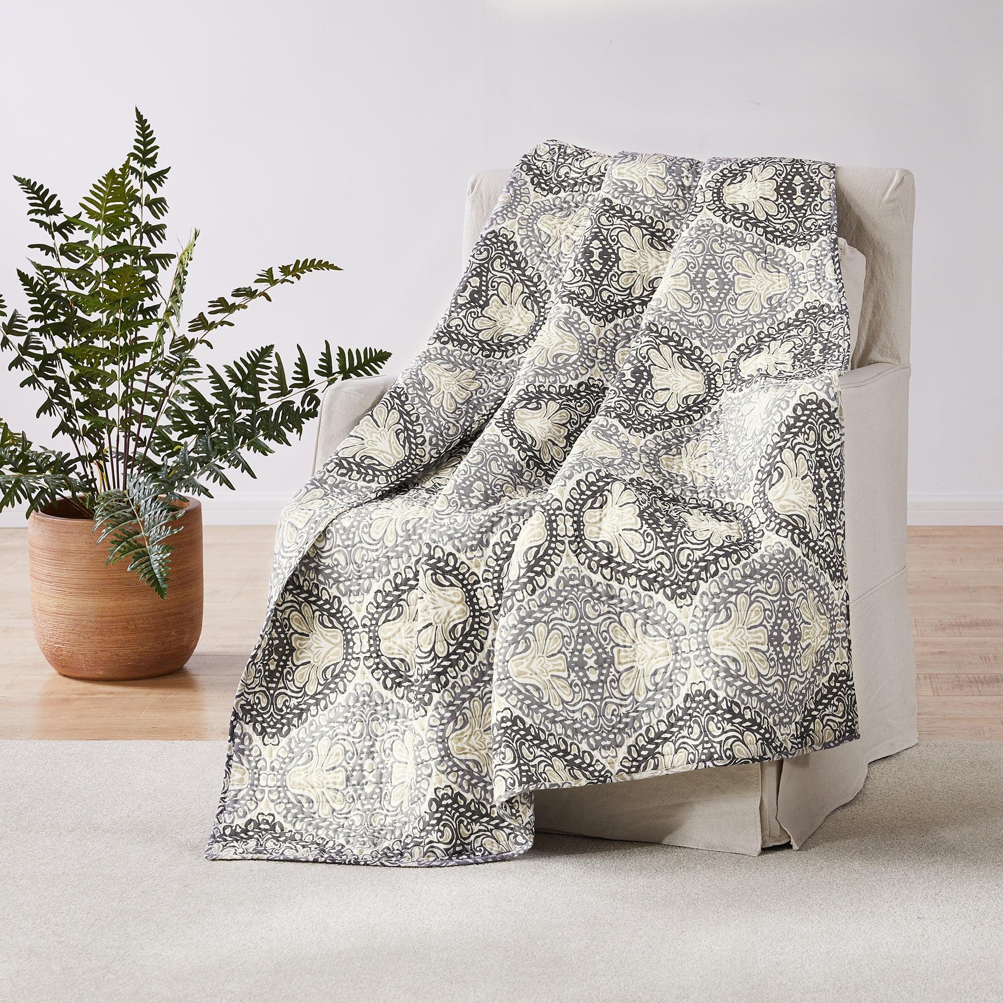 Trevino 50x60 Multicolor Cotton Quilted Reversible Throw