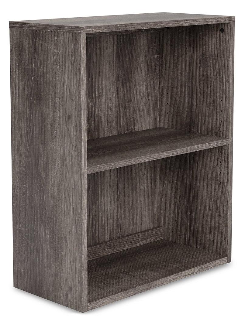 Transitional 30" Weathered Oak Grain Adjustable Bookcase