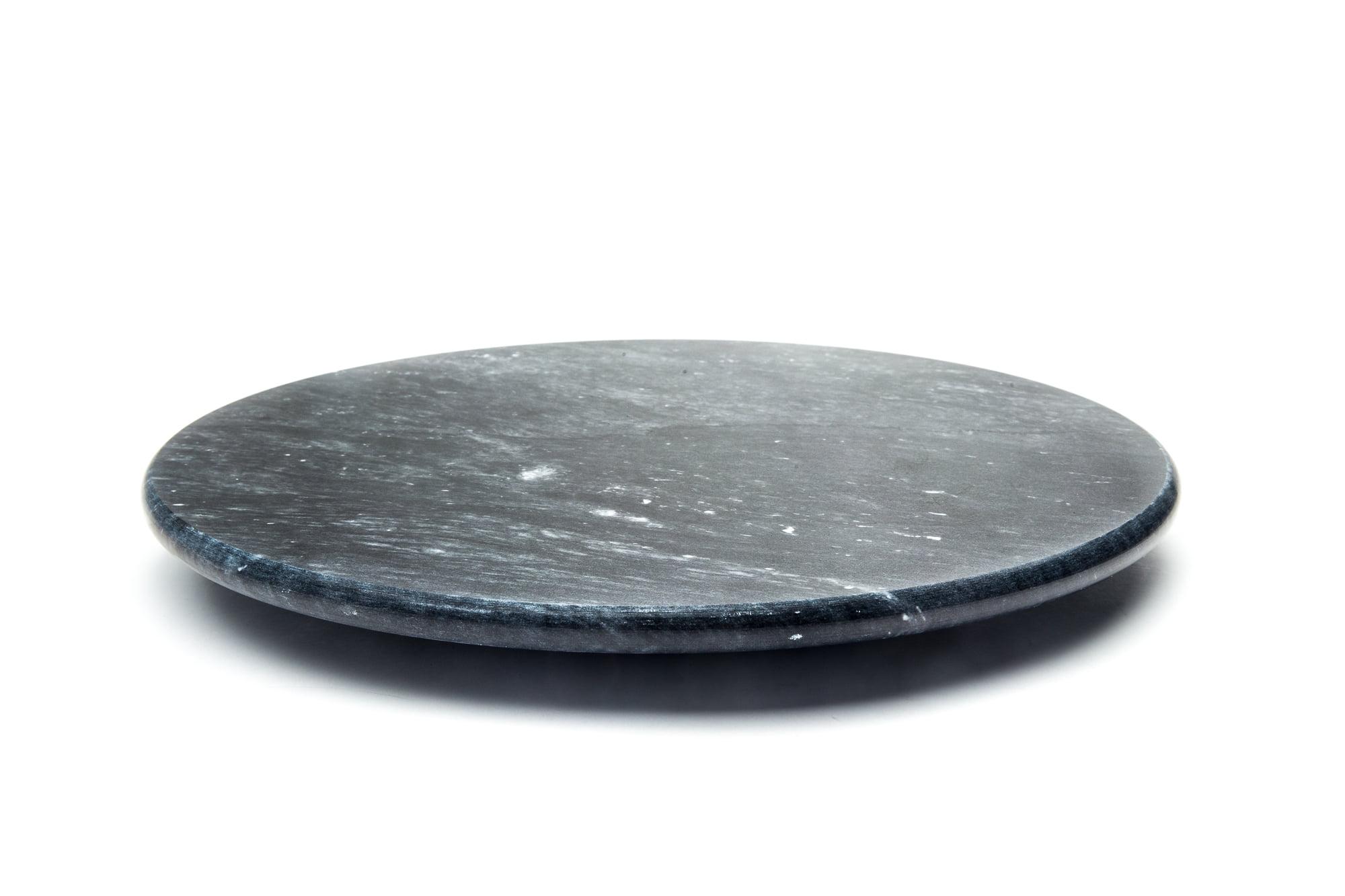 Elegant Black Marble 12" Lazy Susan for Kitchen Decor