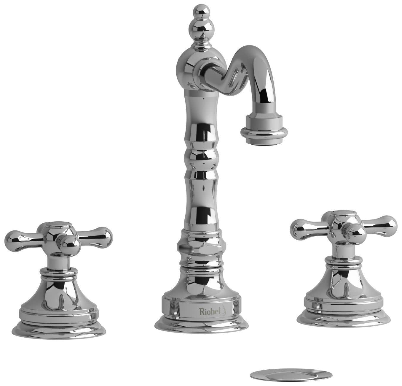 Victorian Chrome Dual-Handle Widespread Lavatory Faucet