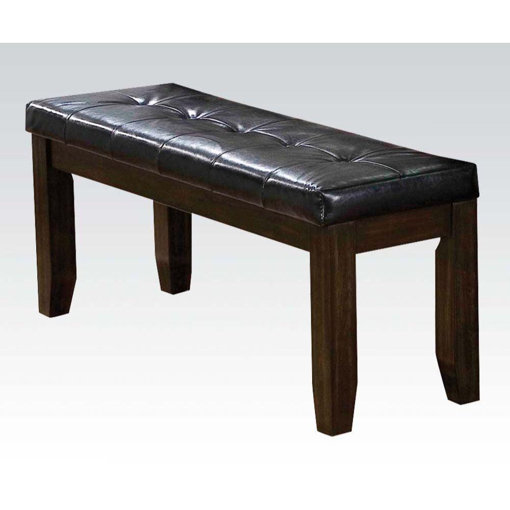 Faux Leather Upholstered Bench