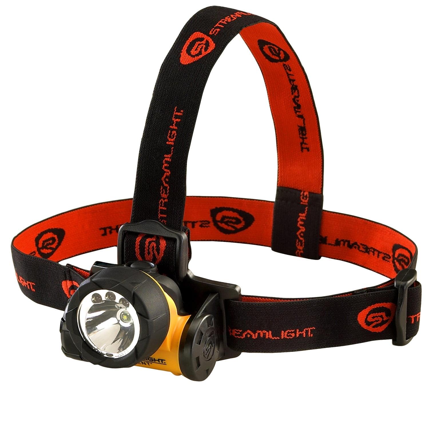 Yellow Adjustable LED Water Resistant Headlamp