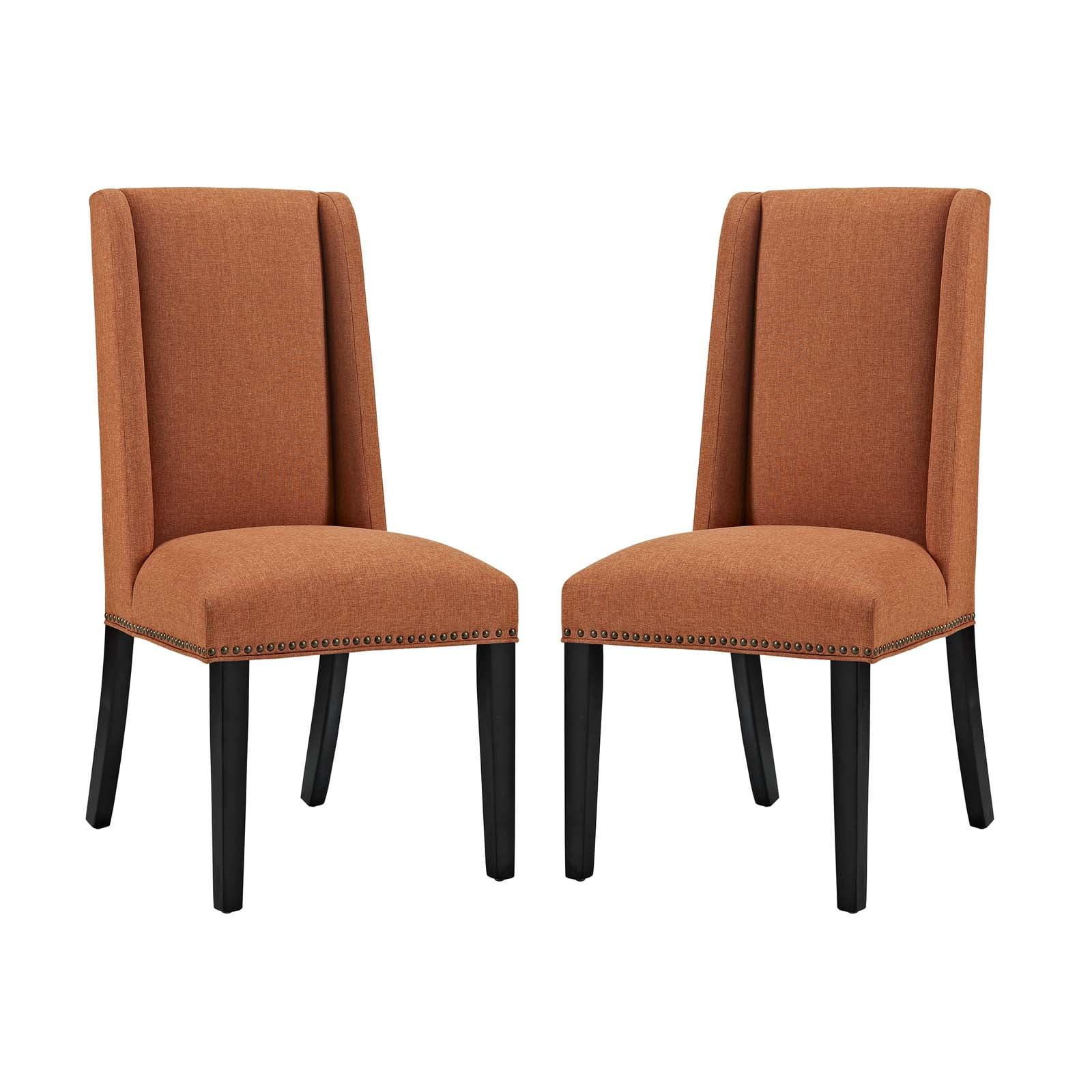 Baron Fabric Upholstered Dining Chairs (Set of 2) by Modway