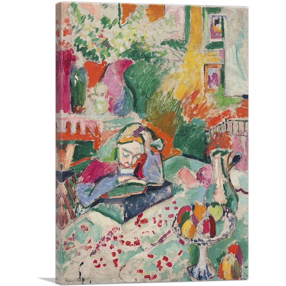 ARTCANVAS " Interior With A Young Girl 1905 " by Henri Matisse Painting Print