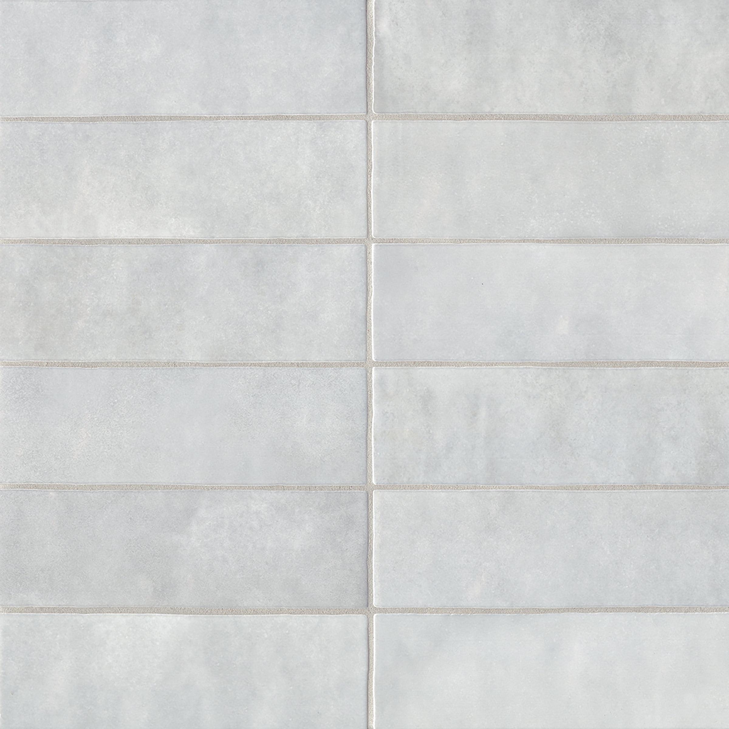 Bedrosians Cloe Gloss Ceramic Tile 2.5" x 8", Grey (76-Pack, 10.64 SF)