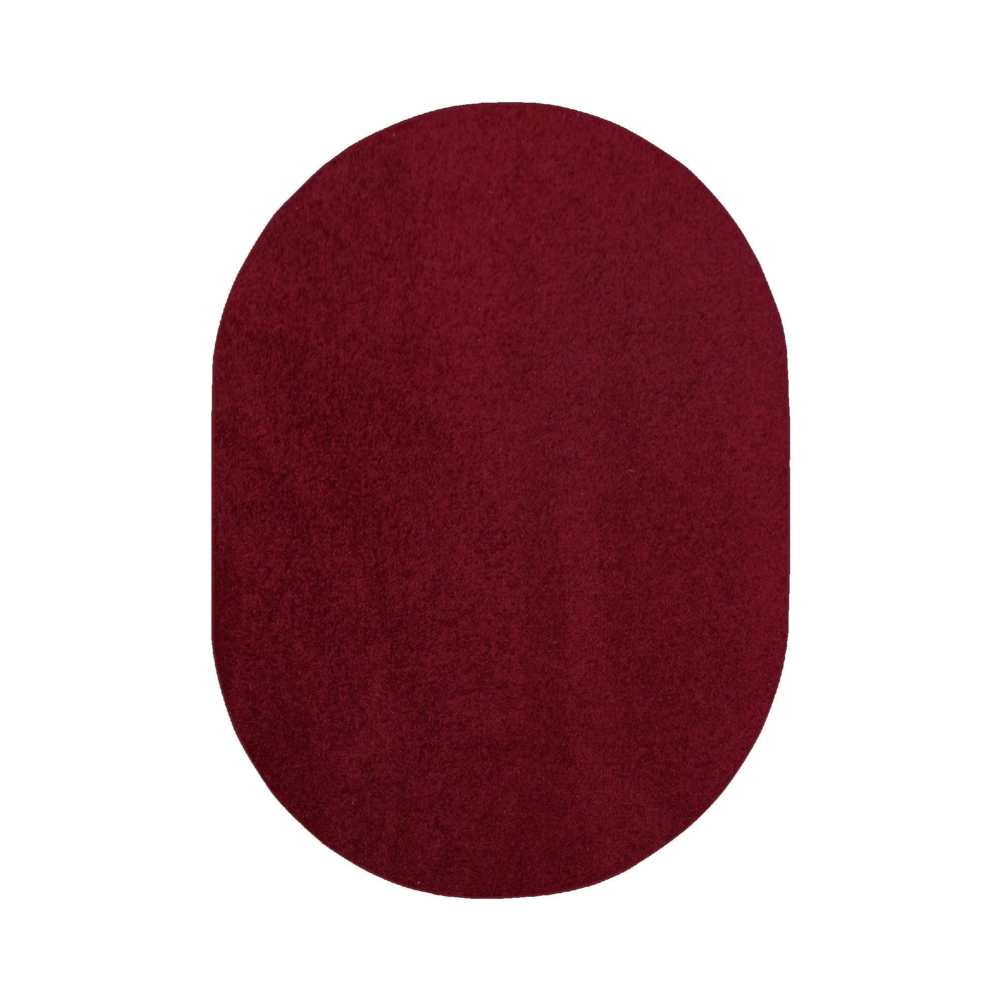 Latitude Run® Furnish My Place Modern Plush Pet and Kids Friendly Solid Color Burgundy Area Rugs, Stain & Fade Resistance, Made in USA, Perfect for Living Room, Dining Room, Bedroom, Playroom and Kidsroom, Event, Wedding Rug
