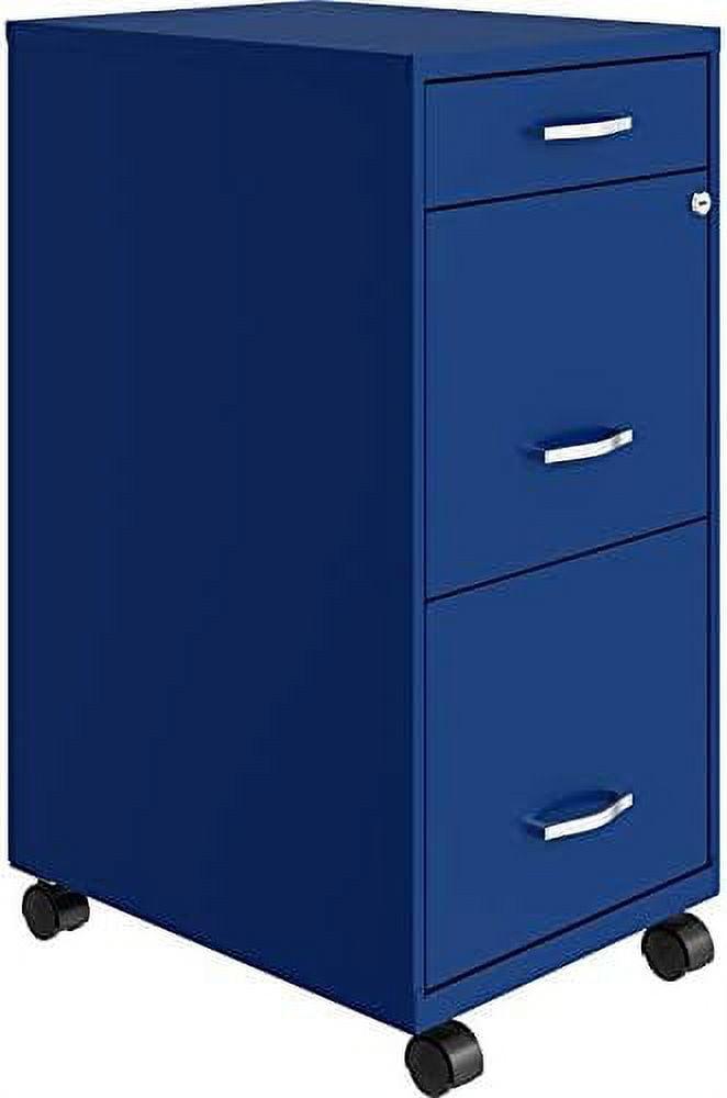 14.25'' Wide 3 -Drawer Mobile Steel File Cabinet