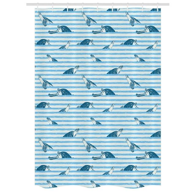 Ambesonne Striped Shower Curtain with Hooks Included