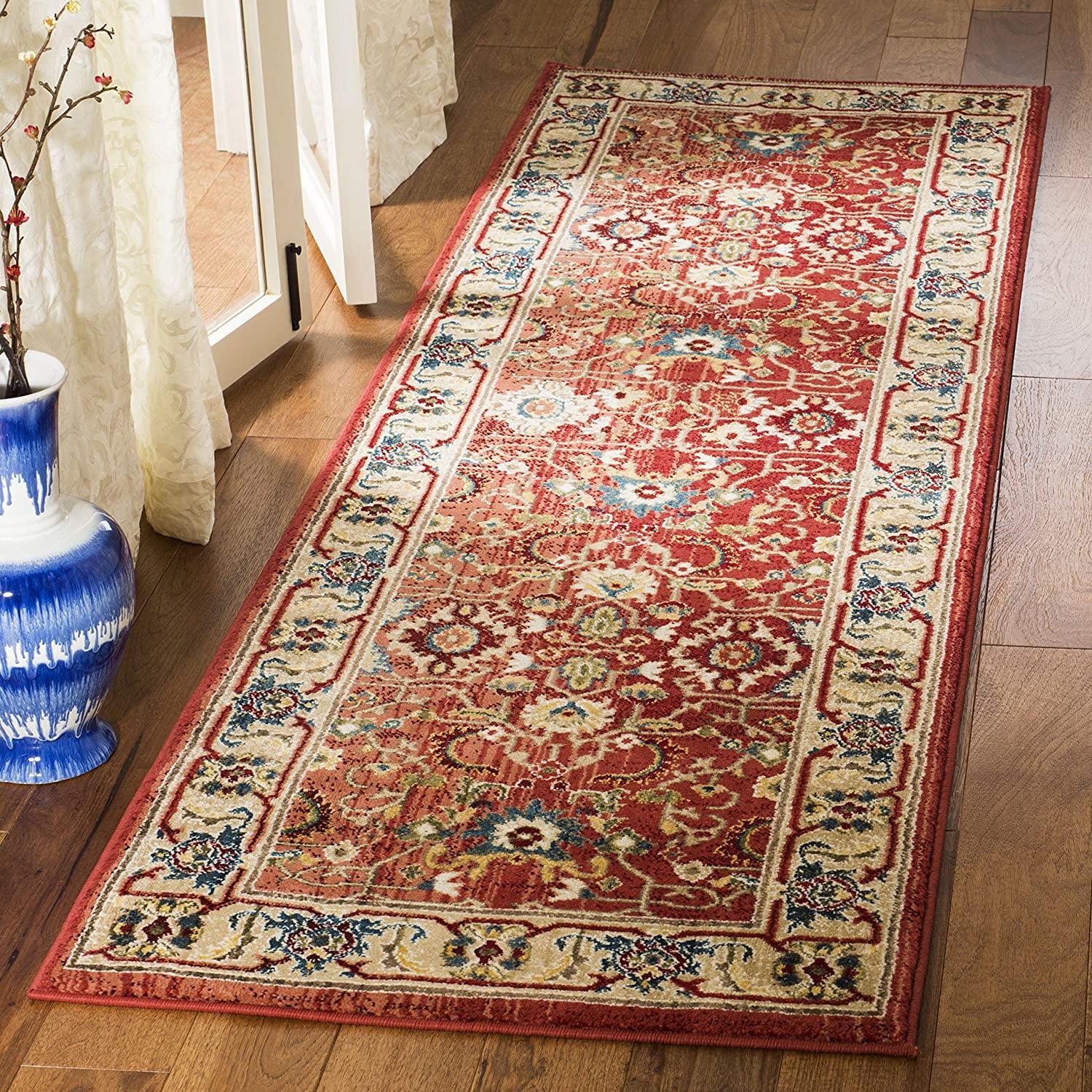 Ralph Lauren Ines Flat Weave, Polypropylene, Red / Beige Area Rug