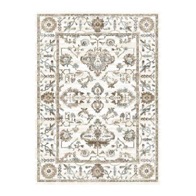 Colosseo Bone 5'3" x 7'3" Reversible Synthetic Area Rug