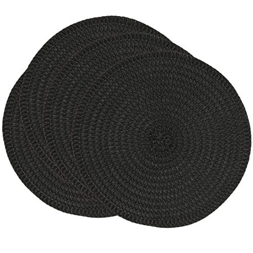 Saro Lifestyle Round Design Table Mats (Set of 4)