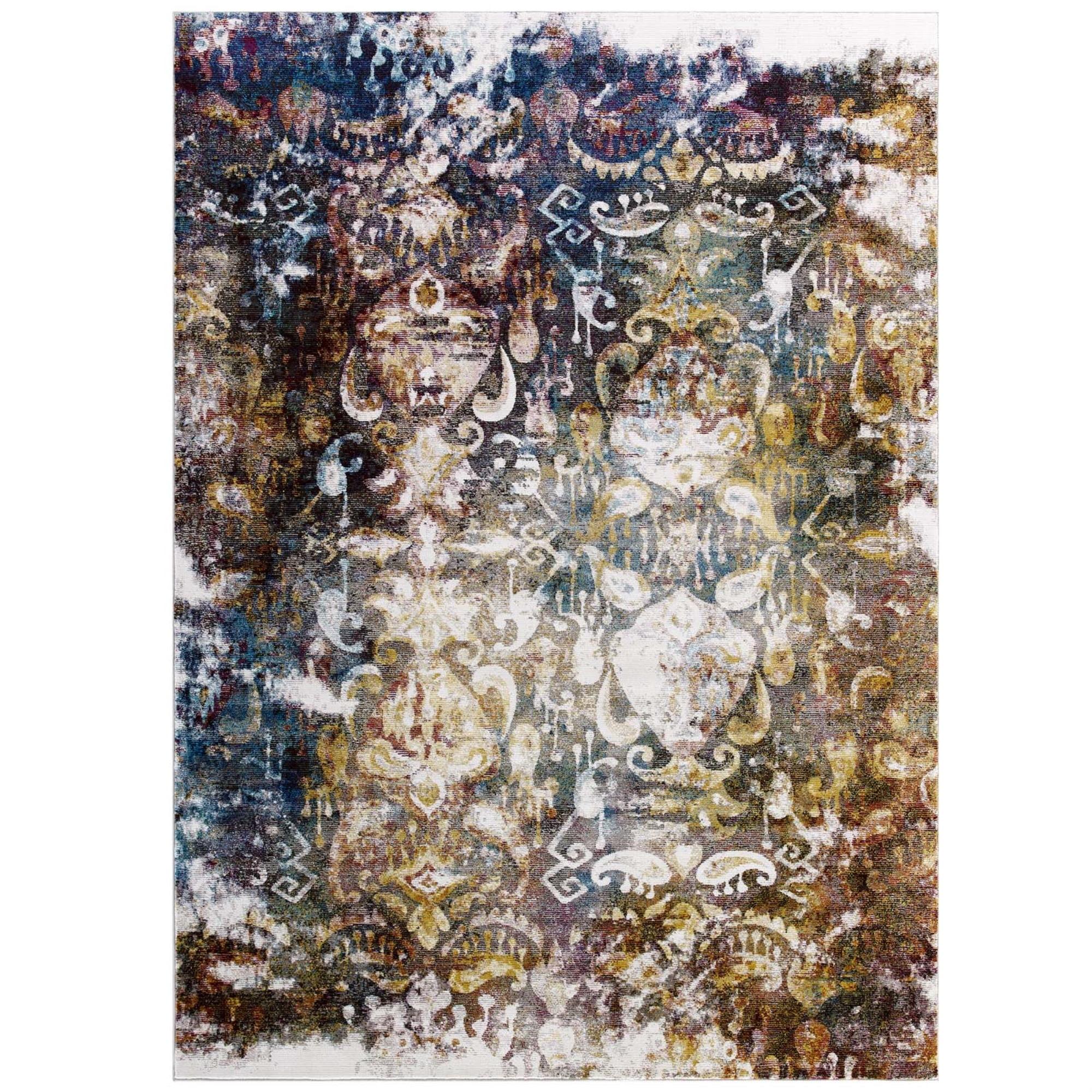 Jayla Multicolor Floral Synthetic 8' x 10' Area Rug