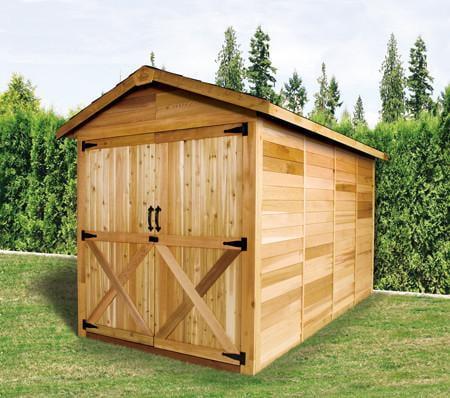 Cedarshed Rancher 6 ft. W x 9 ft. D Western Red Cedar Wood Storage Shed
