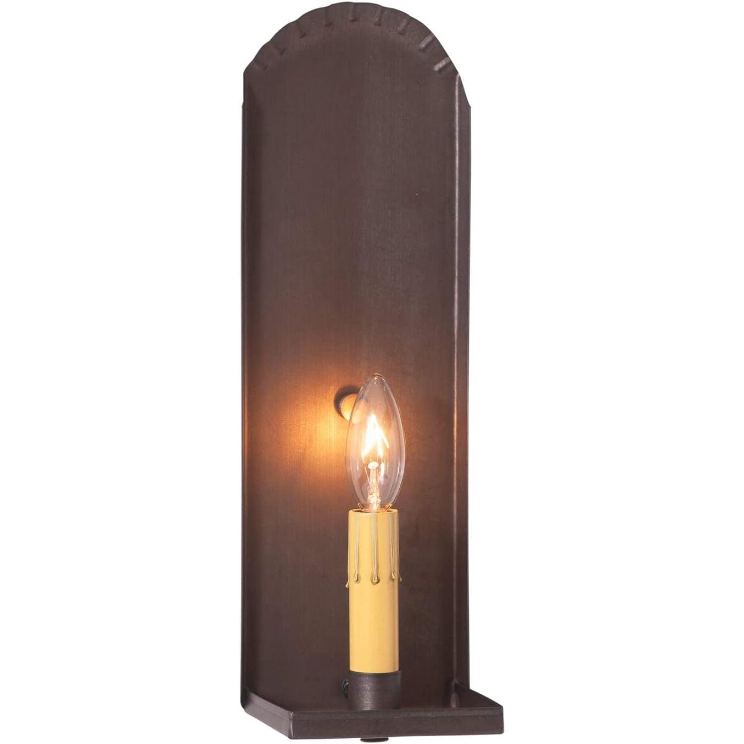 Georgetown Black Tin Colonial Electric Sconce