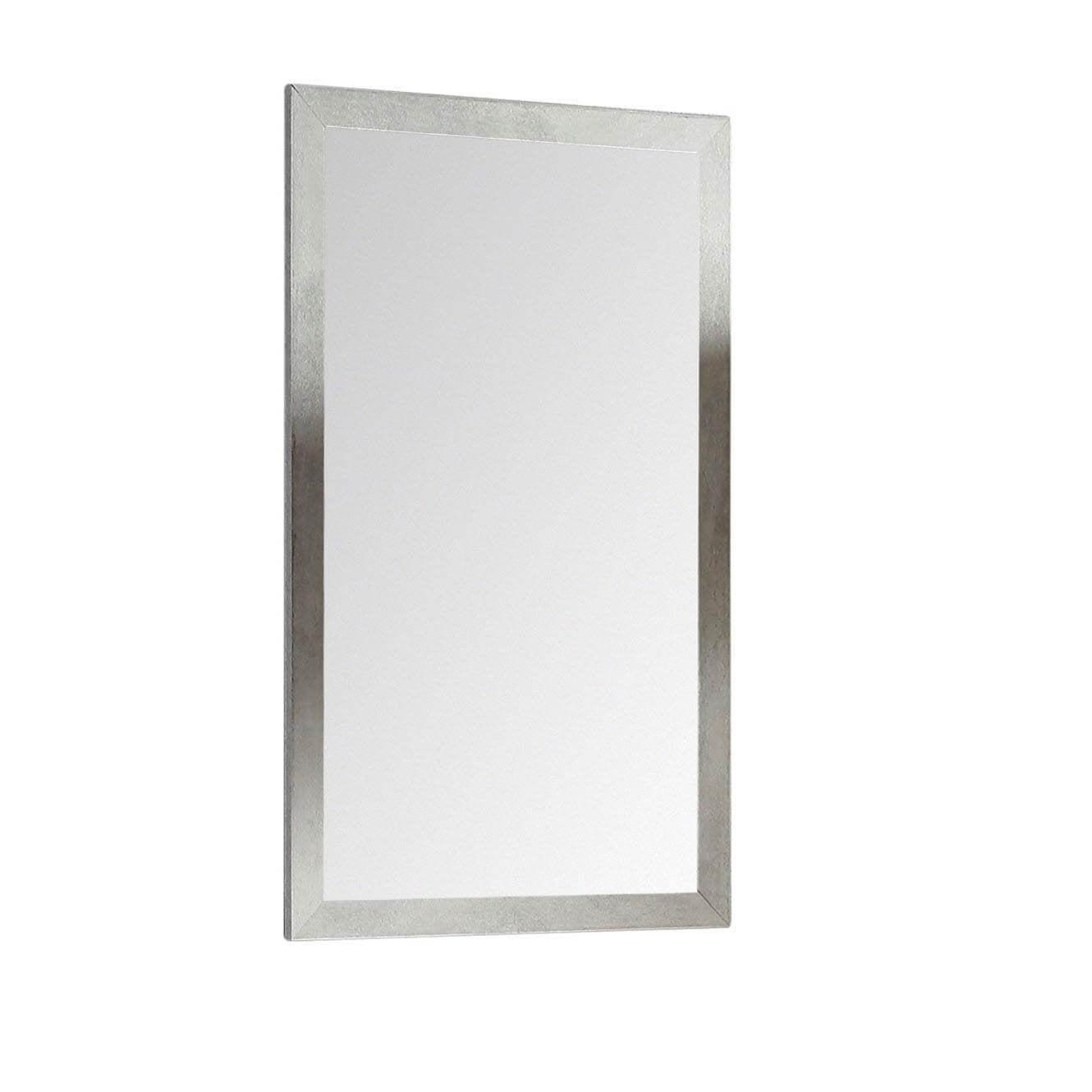 Concordia Rectangular 33.5" Gray Marble Bathroom Mirror