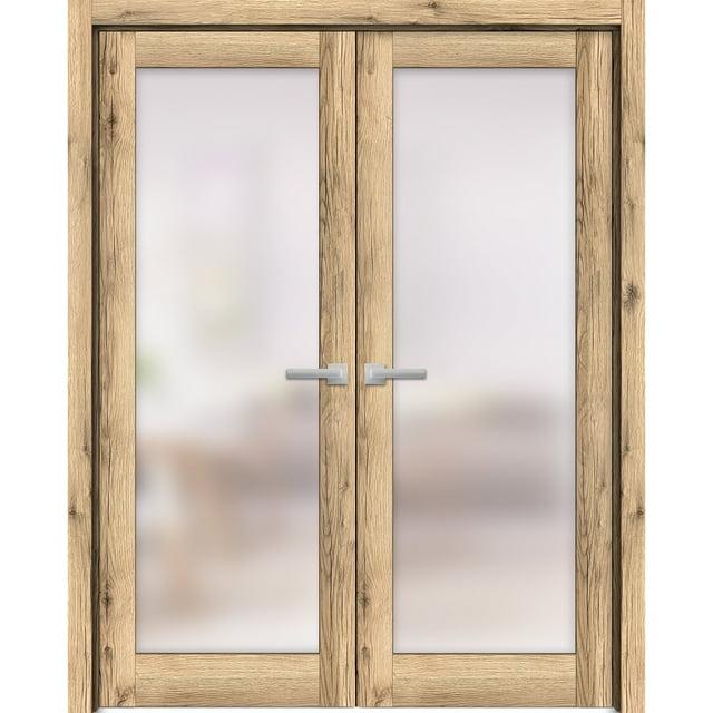 SARTODOORS Planum Solid + Manufactured Wood Paneled French Doors