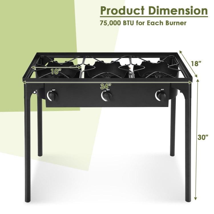 Costway Costway 3 - Burner Propane Outdoor Stove