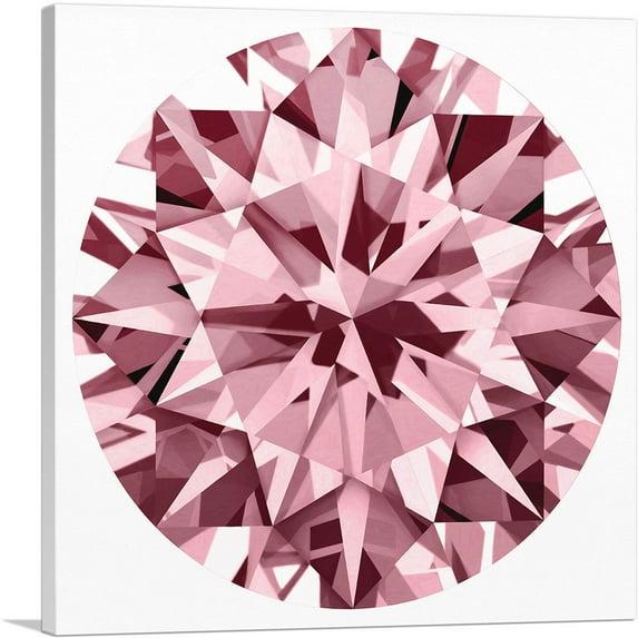 " Hot Pink Round Brilliant Cut Diamond Jewel "