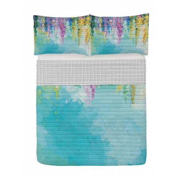 Watercolor Flower Home Modern & Contemporary Abstract Duvet Cover Set