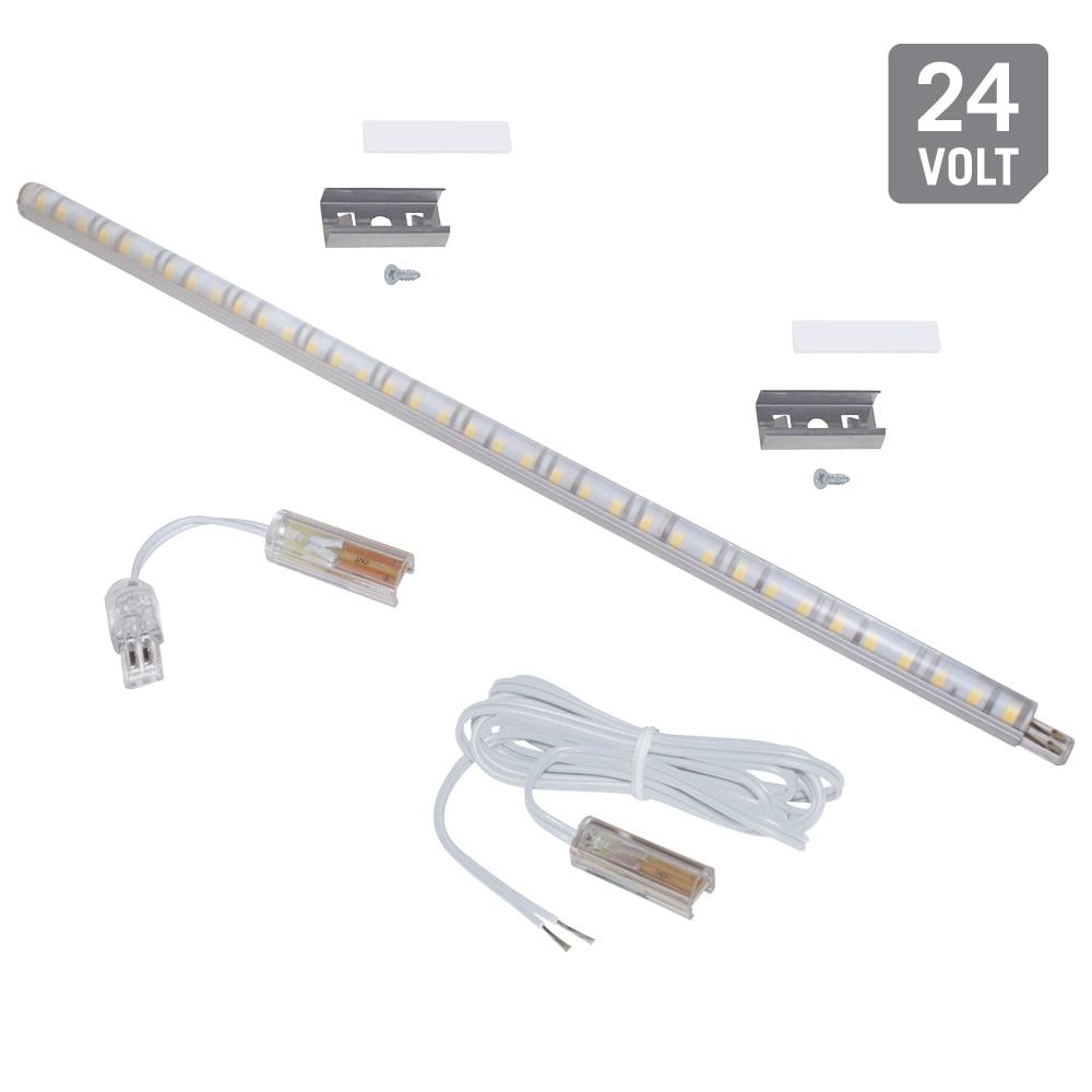 12-Inch Linkable Soft White LED Light Strip Kit with Remote