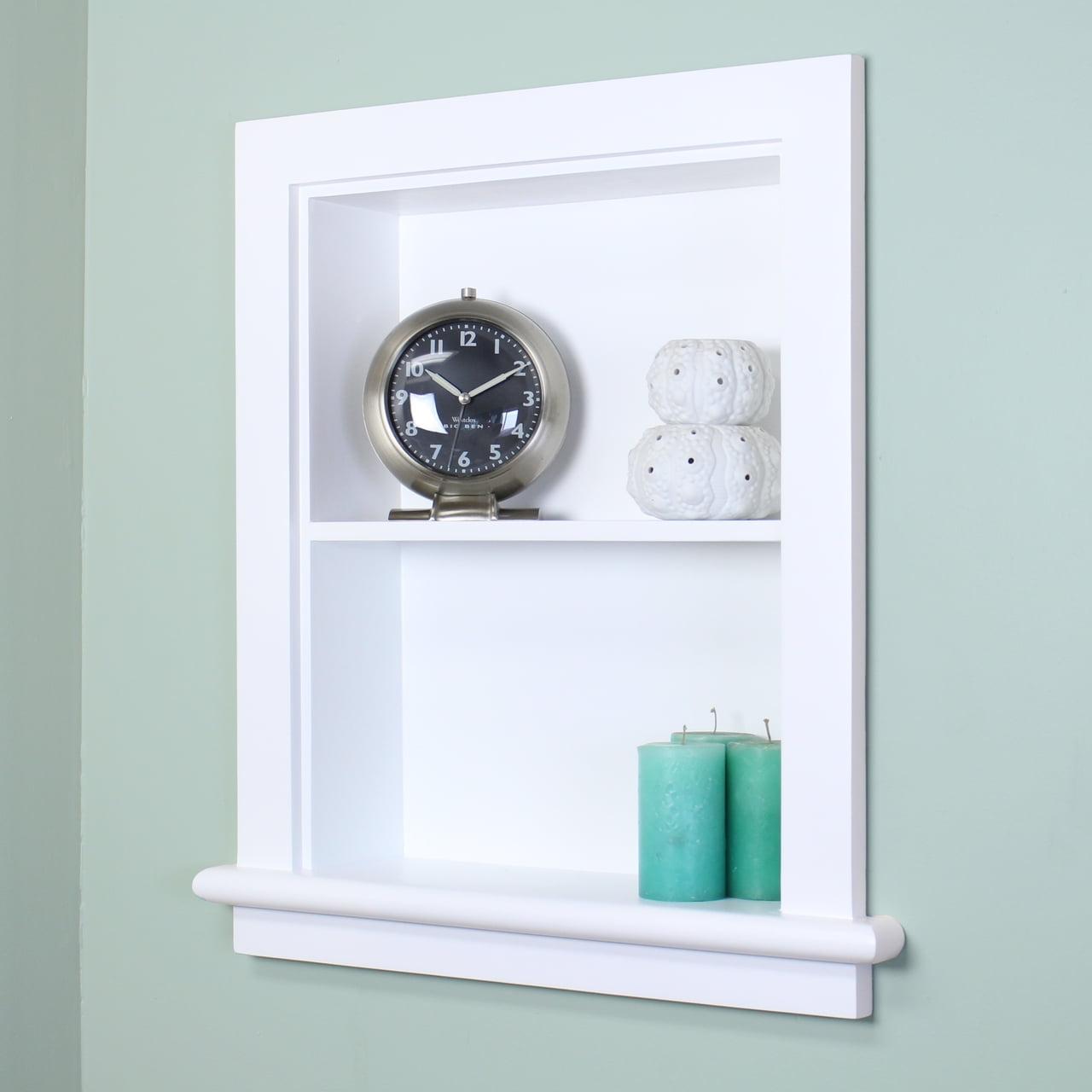Fox Hollow Furnishings Fox Hollow Furnishings Recessed Wall Shelf with Adjustable Shelves