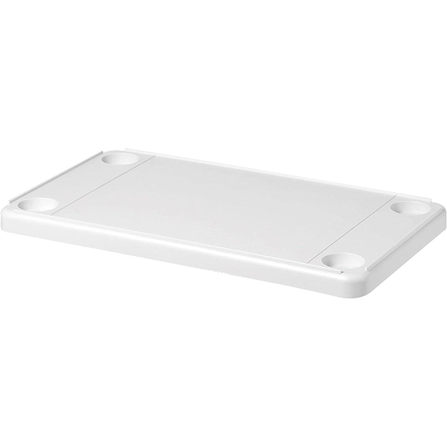 Ivory High-Impact Plastic Rectangular Table Top, 16"D x 28"W