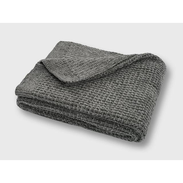 EverGrace Amor Waffle Knitted Throw Blanket