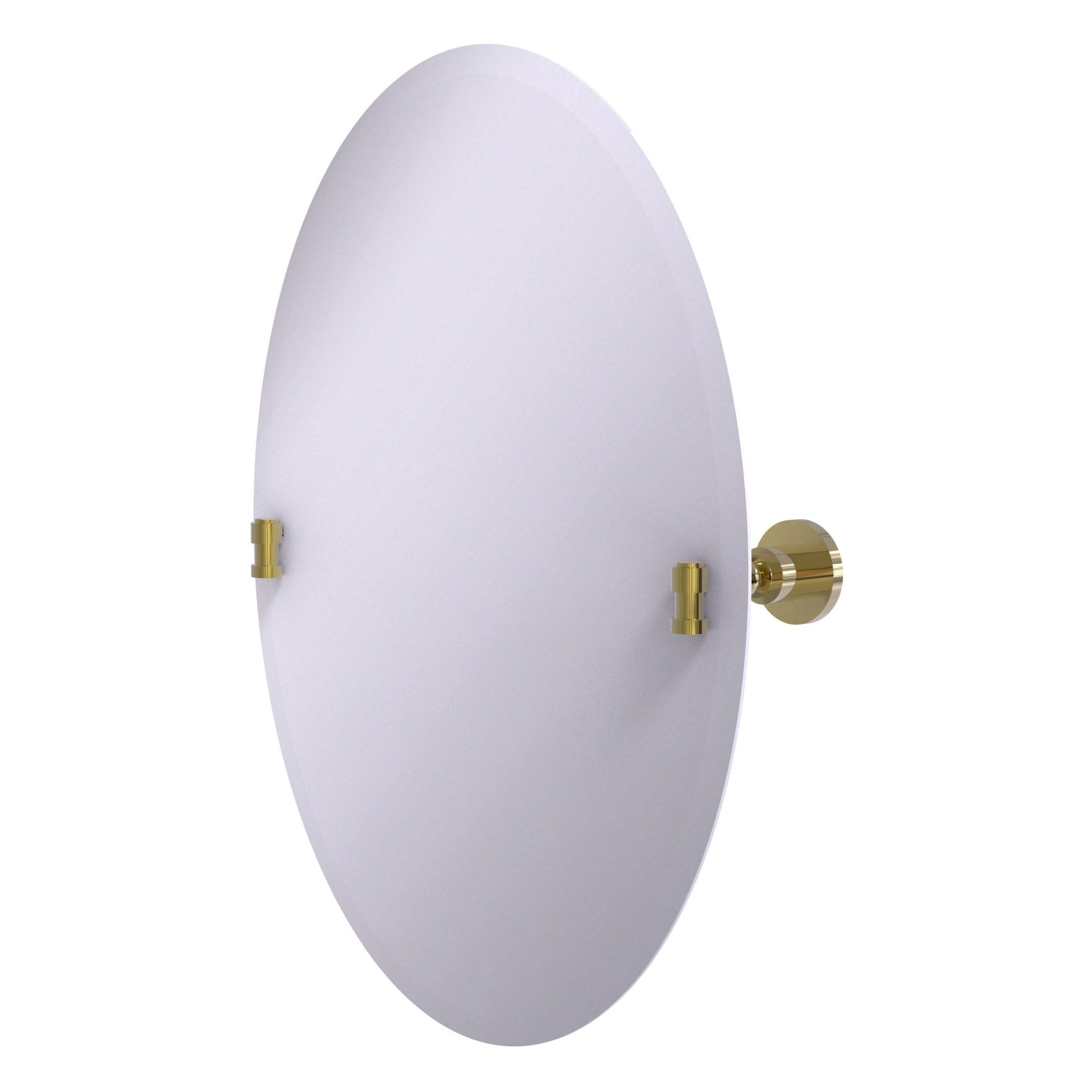 Elegant Square Frameless Beveled Edge Mirror in Unlacquered Brass