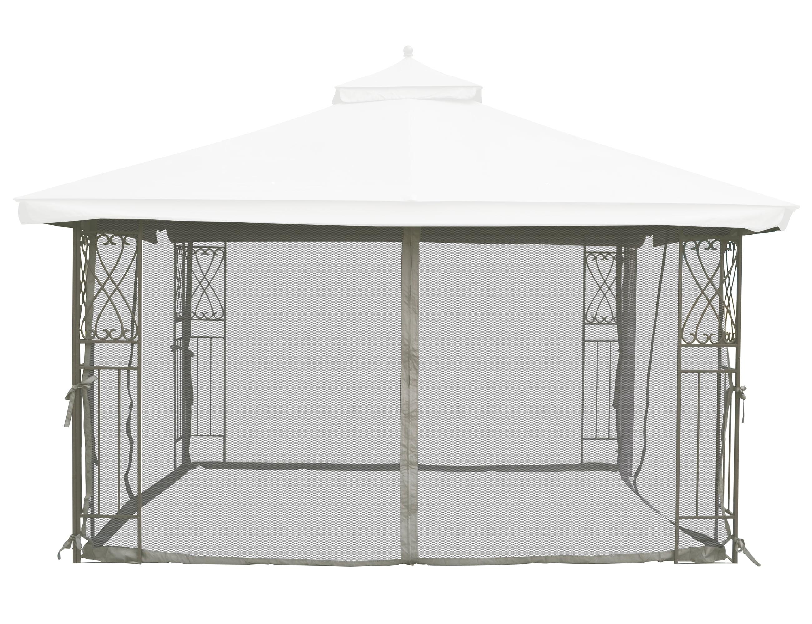 Gray 10' x 12' Replacement Mosquito Netting for Gazebo