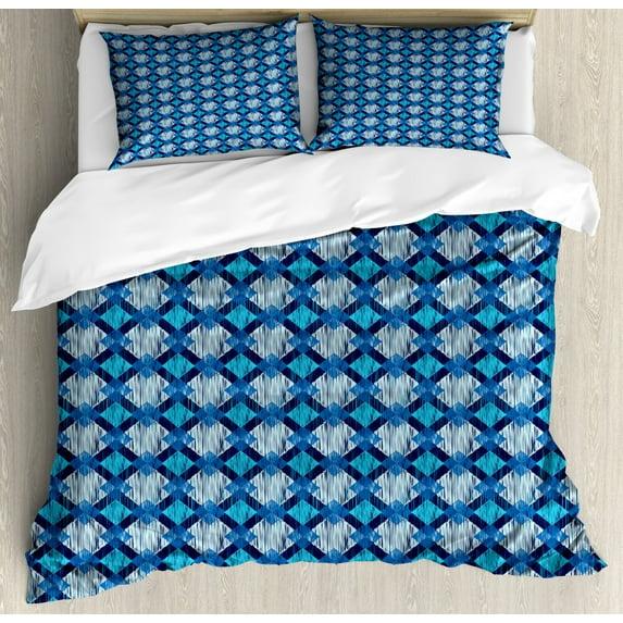 Ambesonne Rustic Ikat Duvet Cover Set