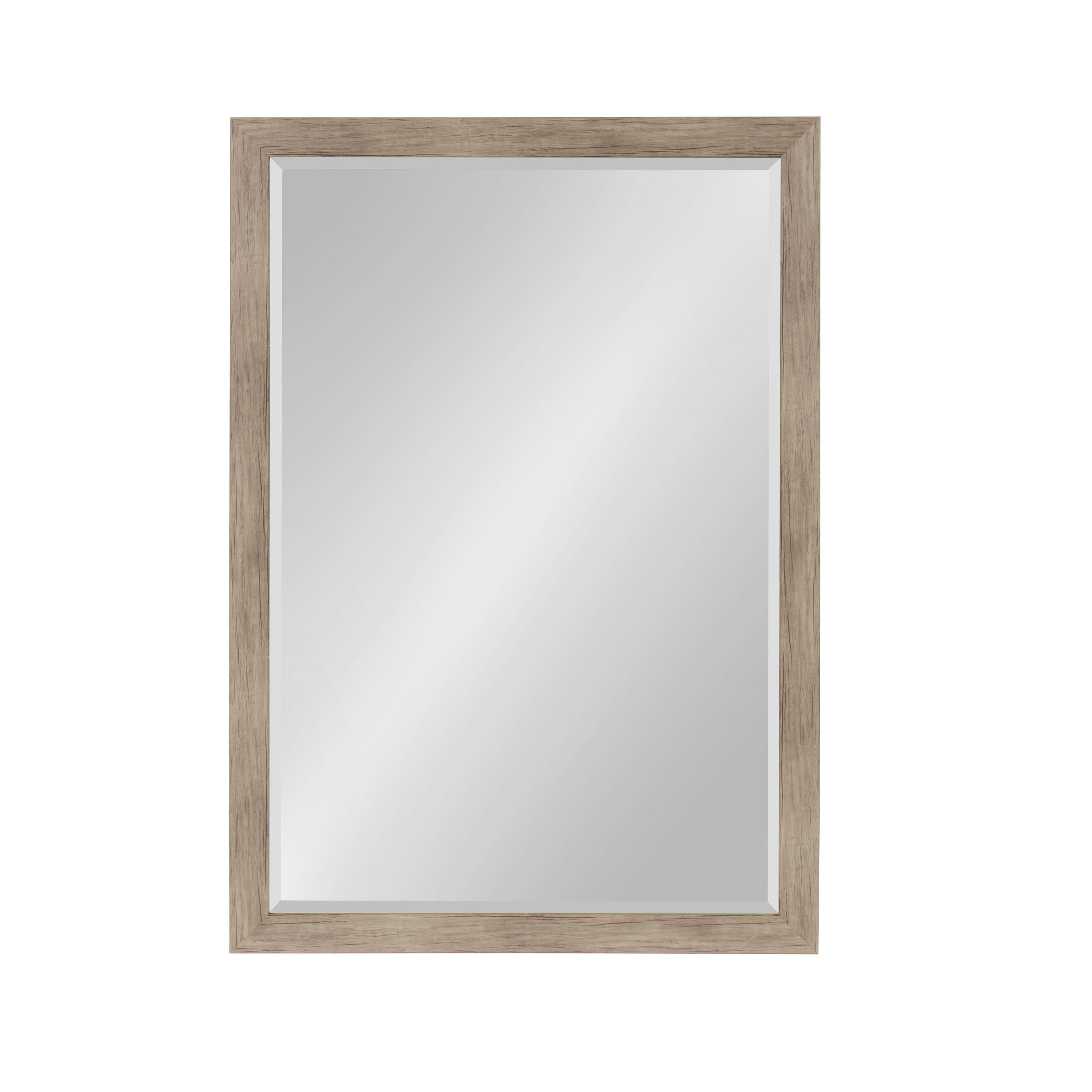 27&#34; x 39&#34; Beatrice Framed Wall Mirror Rustic Brown - DesignOvation