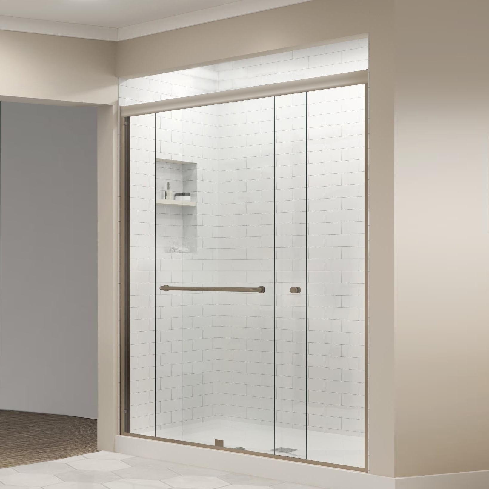 56"-60" W x 70" H Semi-Frameless Shower Door