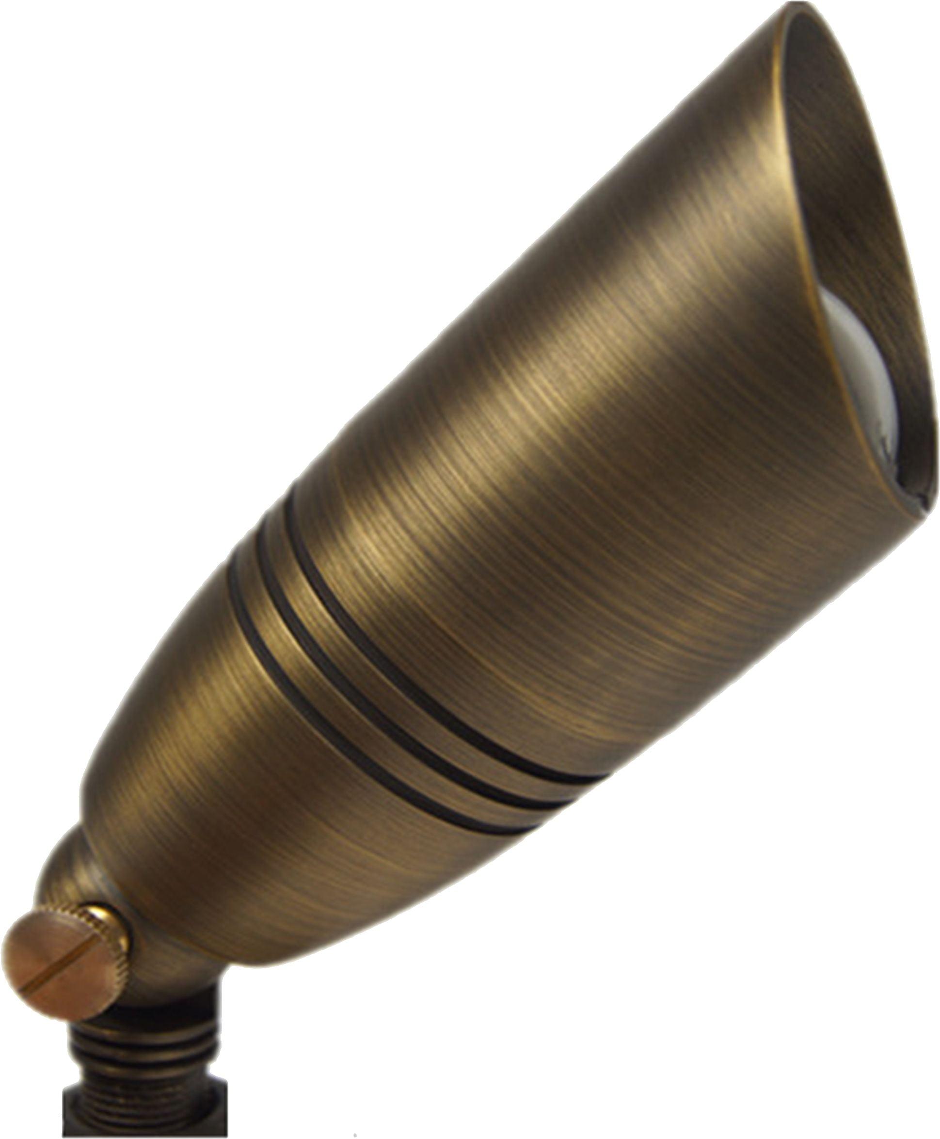 Brass MR16 12V Landscape Spot Light with Wire and Spike