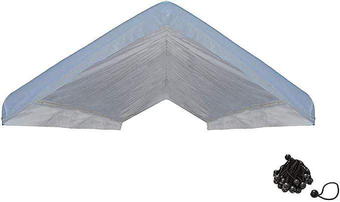 White 10'x20' Industrial Strength Canopy Roof Cover Replacement