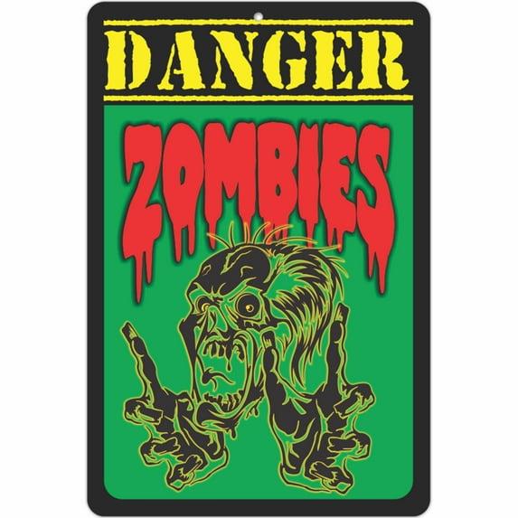 ATX CUSTOM SIGNS Danger Zombie Sign