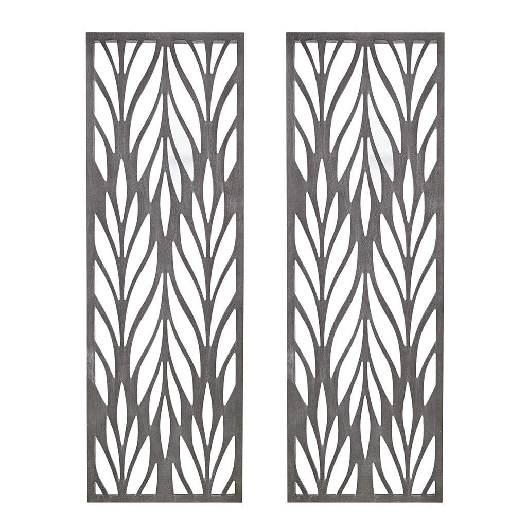 Florian Gray Laser Cut Wood Panel Wall Décor