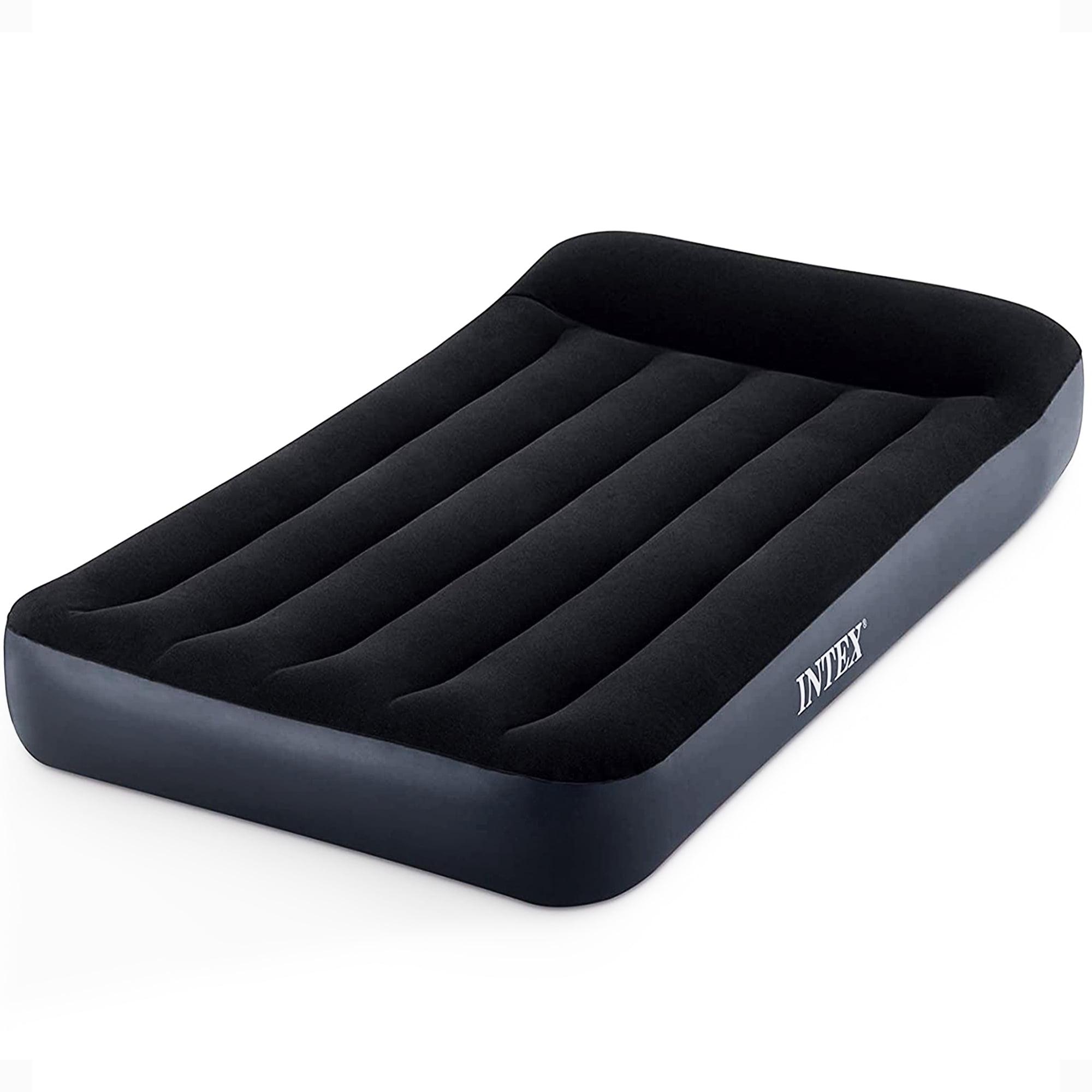Intex Intex Dura Pillow Rest Classic Blow Up Mattress Air Bed with Built In Pump